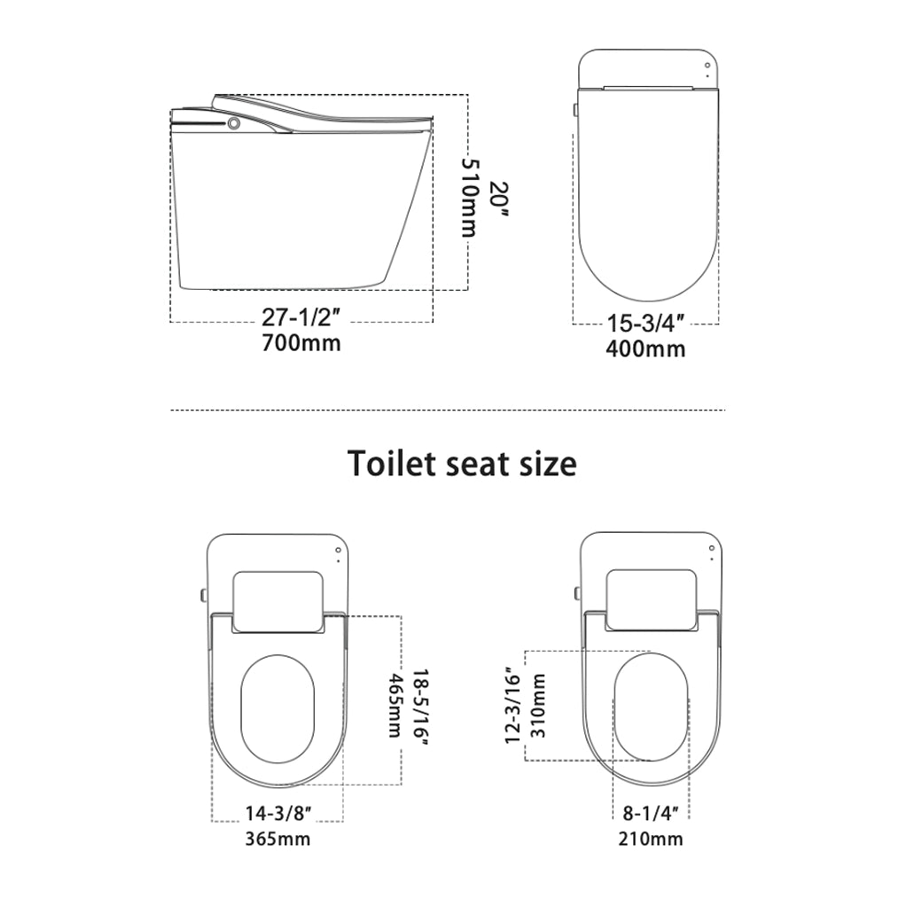 Lauretta Smart Toilet - L'ONDA White