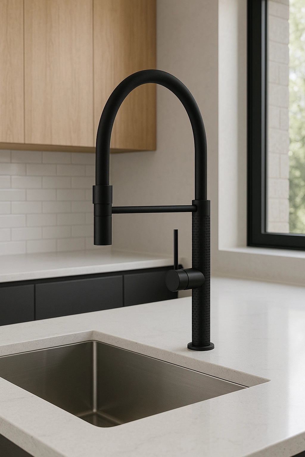 Lauretta Kitchen Faucet - SORRENTO Black