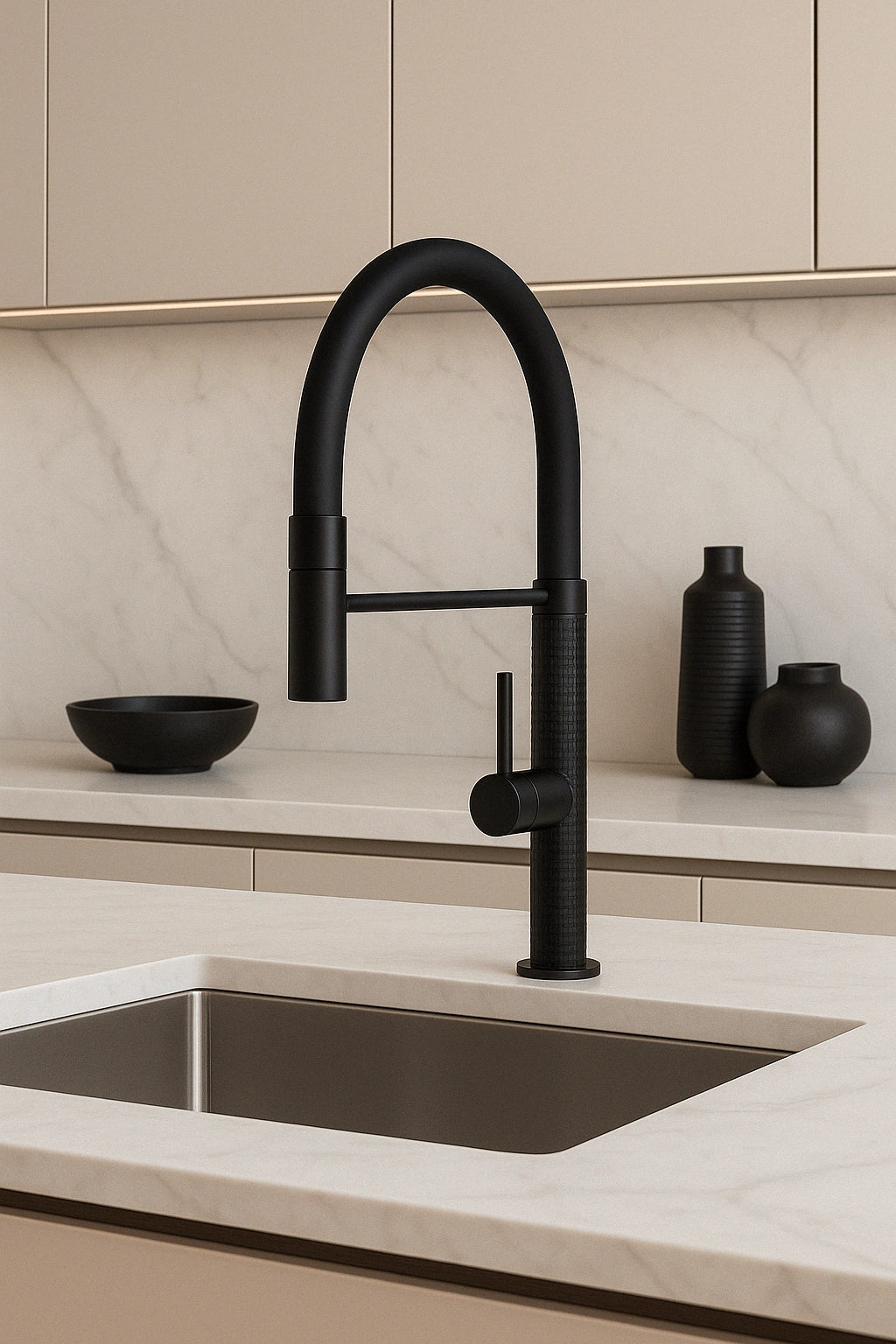 Lauretta Kitchen Faucet - SORRENTO Black