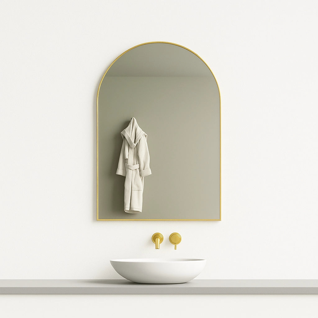 Lauretta Framed Mirror - LECCE Gold
